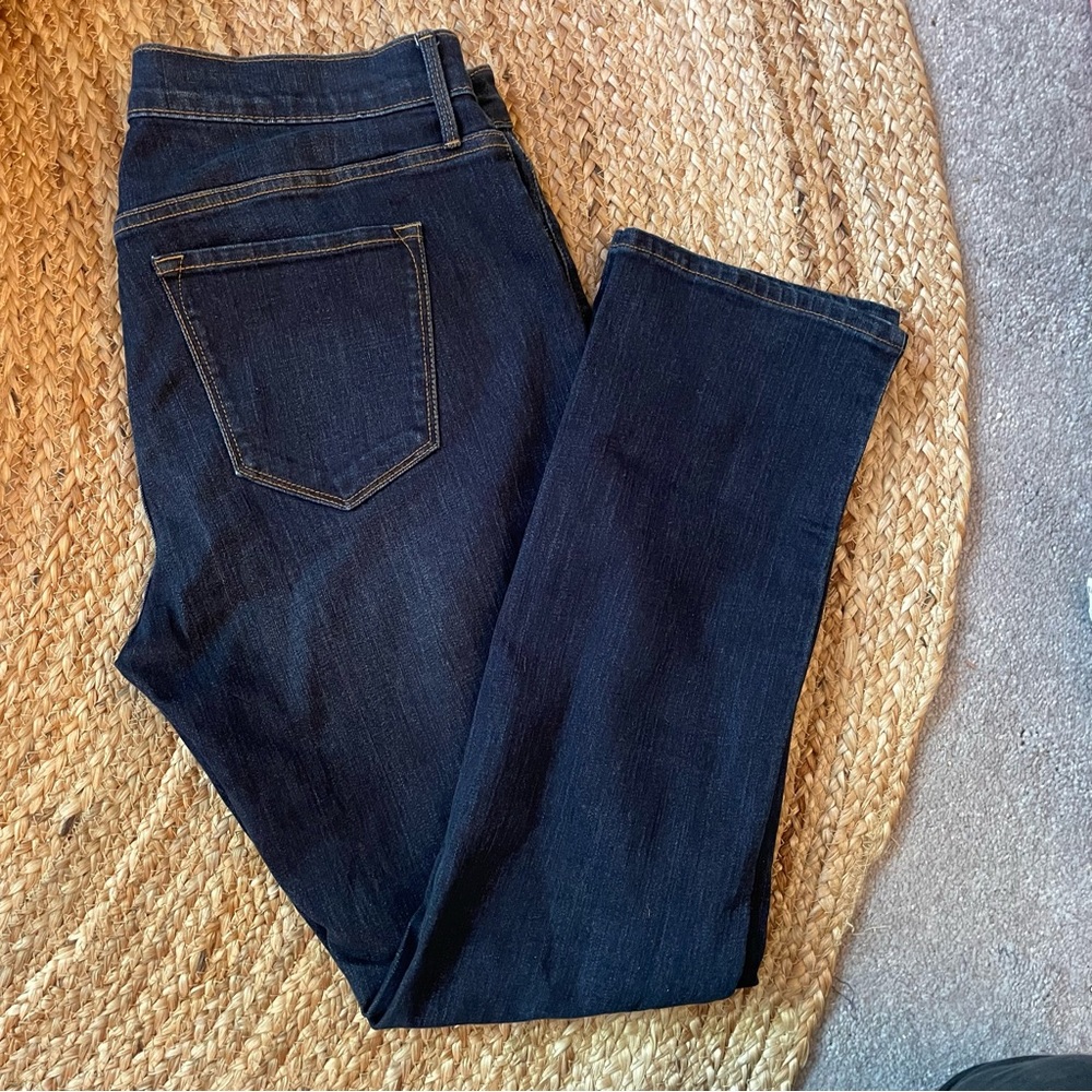 Old Navy - Curvy Straight Dark Wash Jeans - Petite Size 10